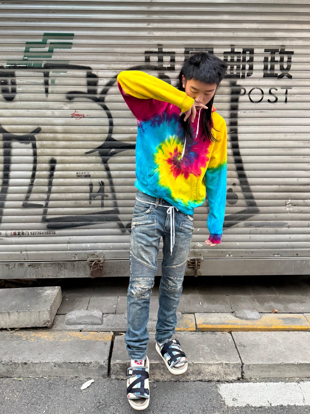 Ralph Lauren Blue Label Rainbow Tie-Dye Hoodie