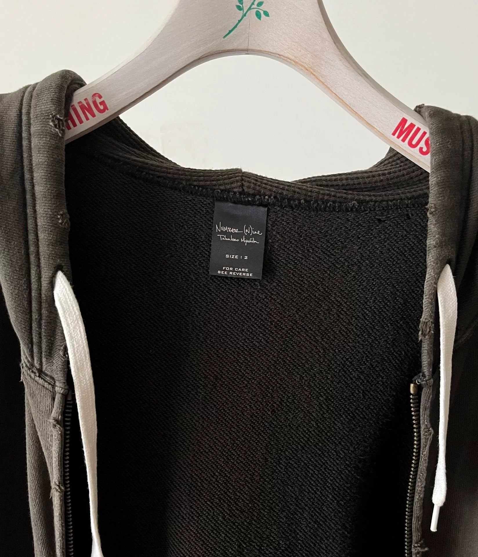 Number (N)ine 05SS zip hoodie