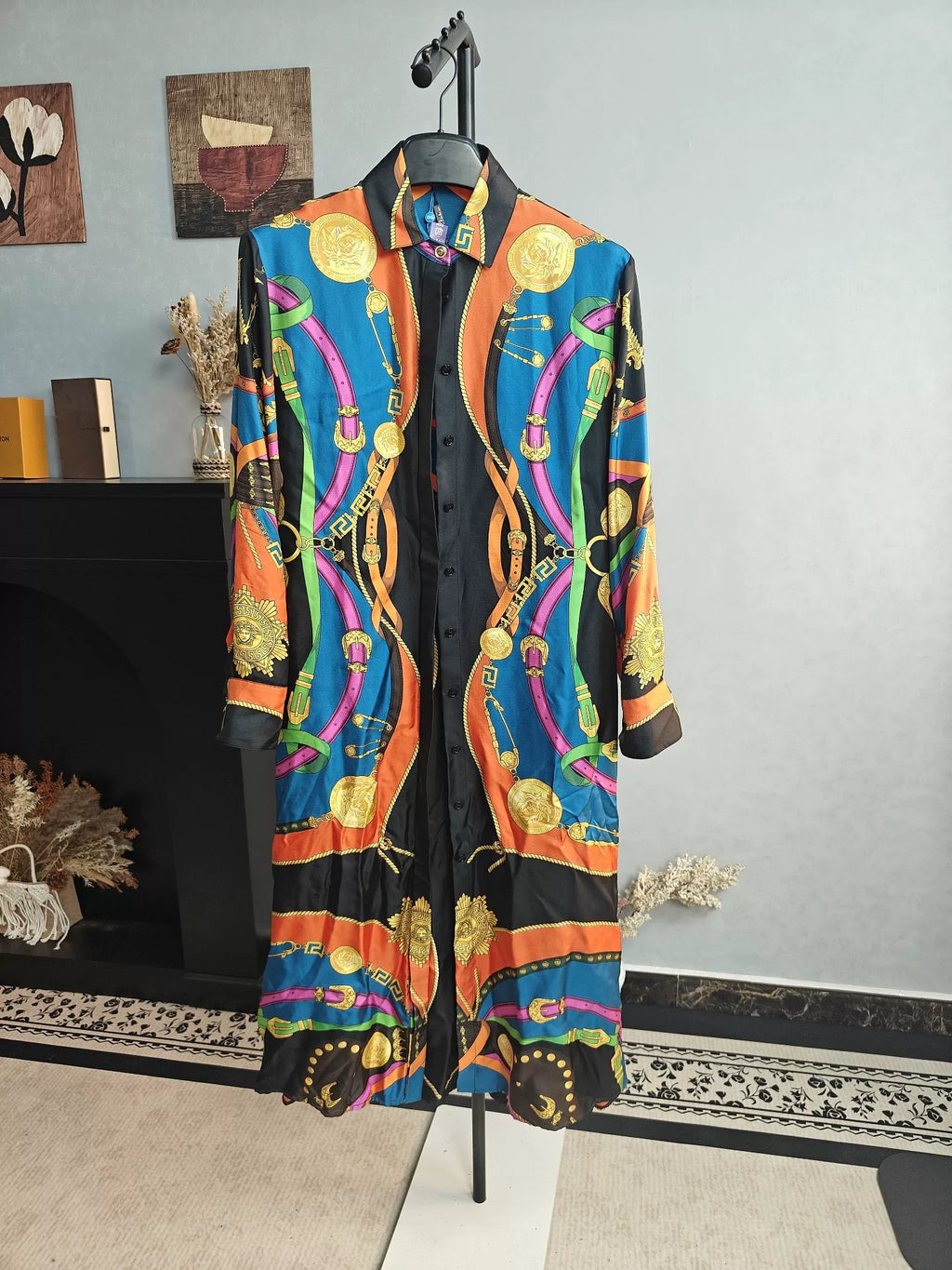 Versace Print Long Shirt
