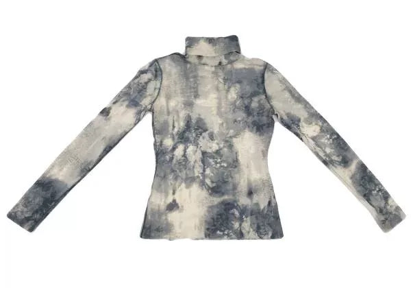 Jean Paul Gaultier Vintage Blue Floral Mesh Top
