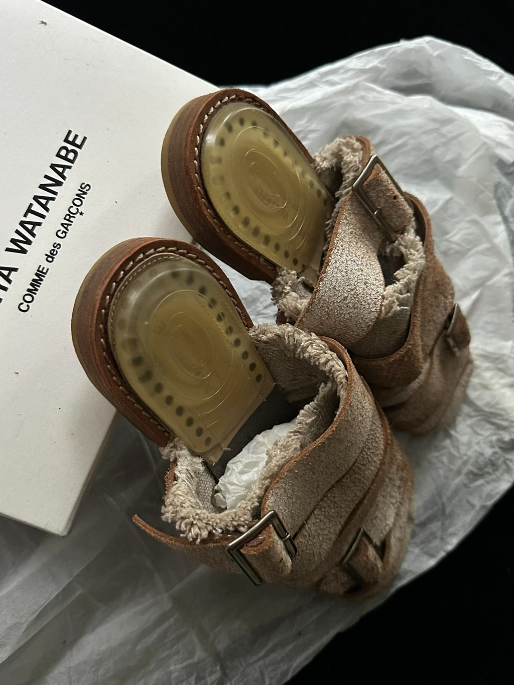 Junya Watanabe Runway Distressed Shoes