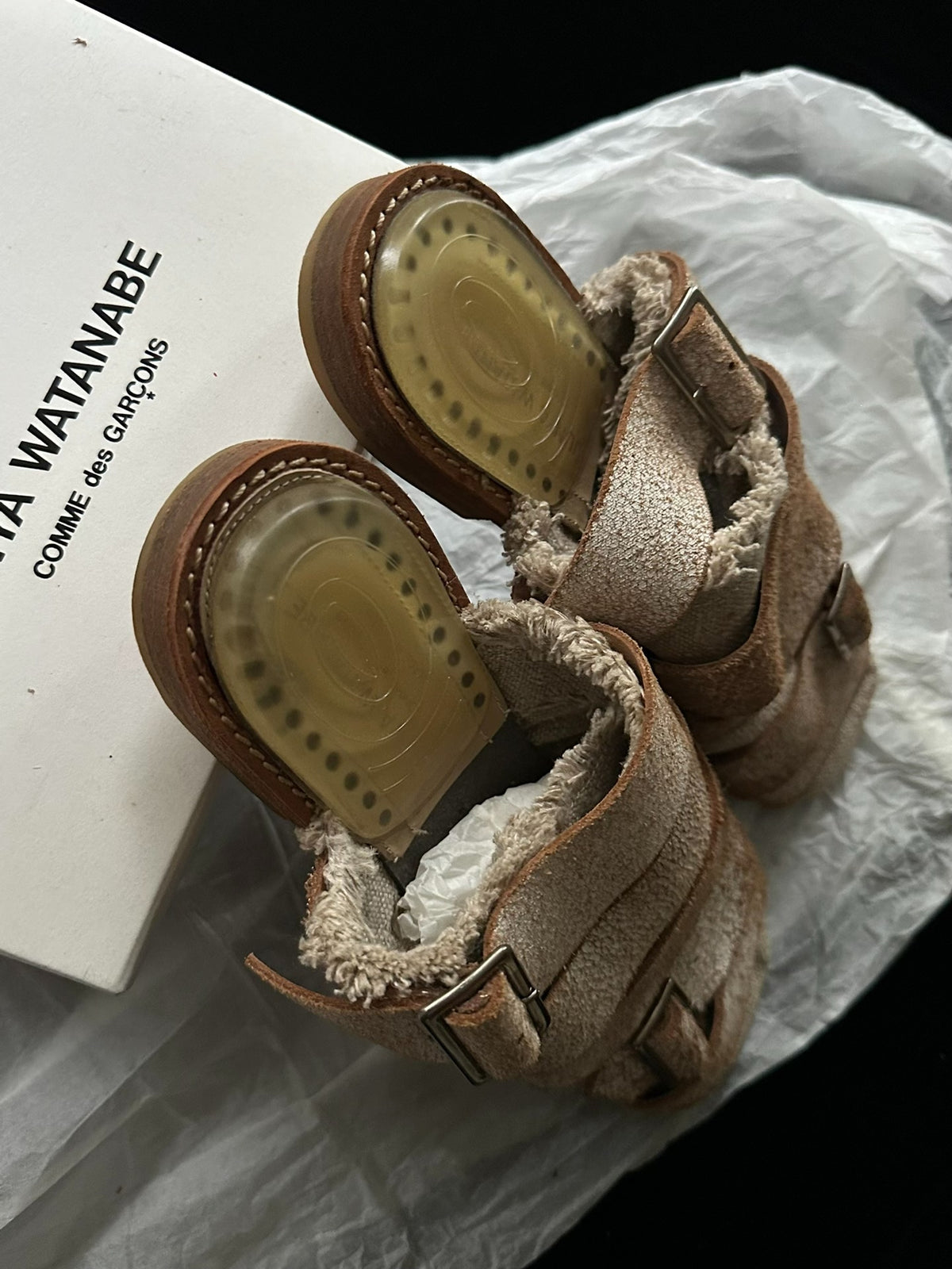 Junya Watanabe Runway Distressed Shoes