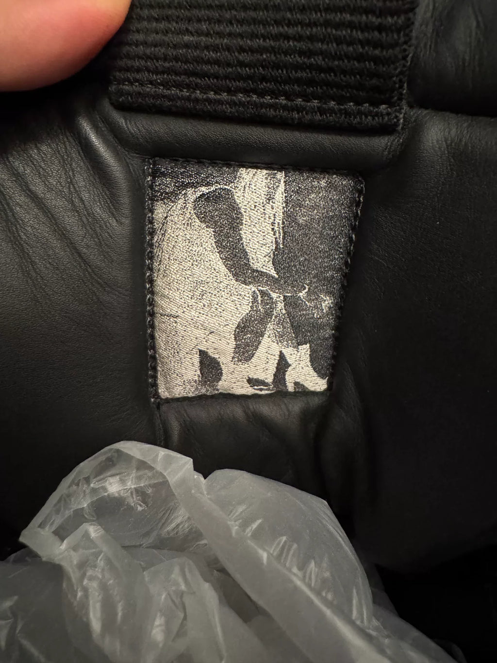 Rick Owens leather high-top sneakers