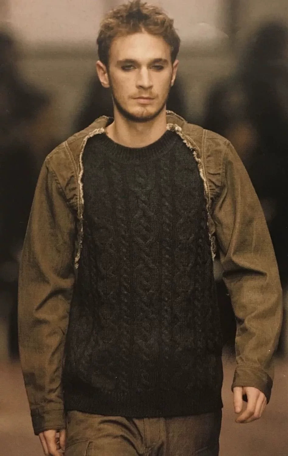 Issey Miyake FW04 Patchwork Knit Sweater