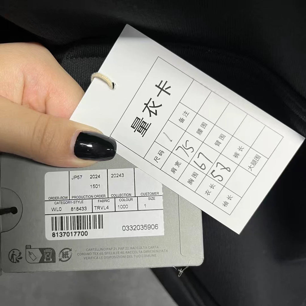 Balenciaga Black Letter Print Hooded Sweater