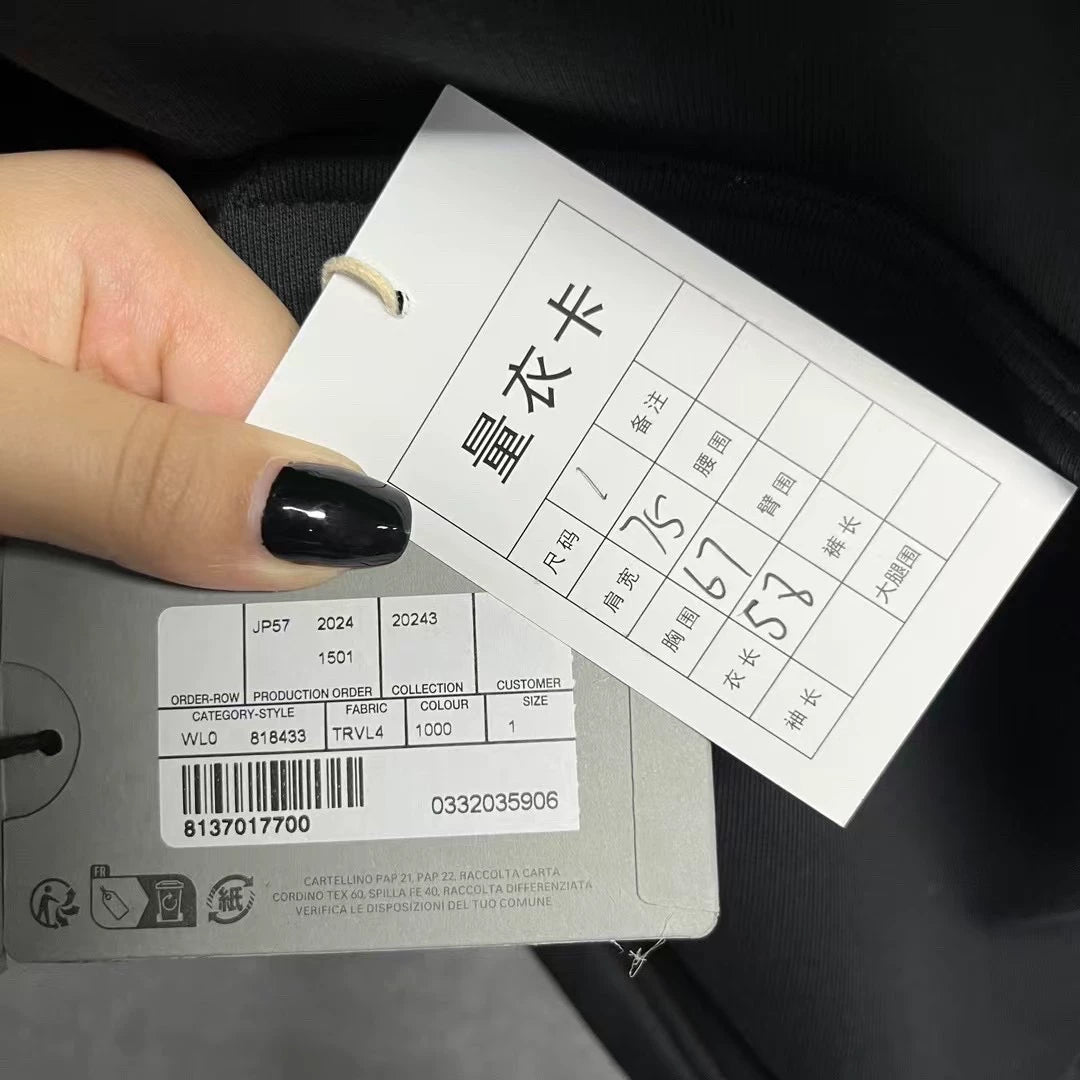 Balenciaga Black Letter Print Hooded Sweater