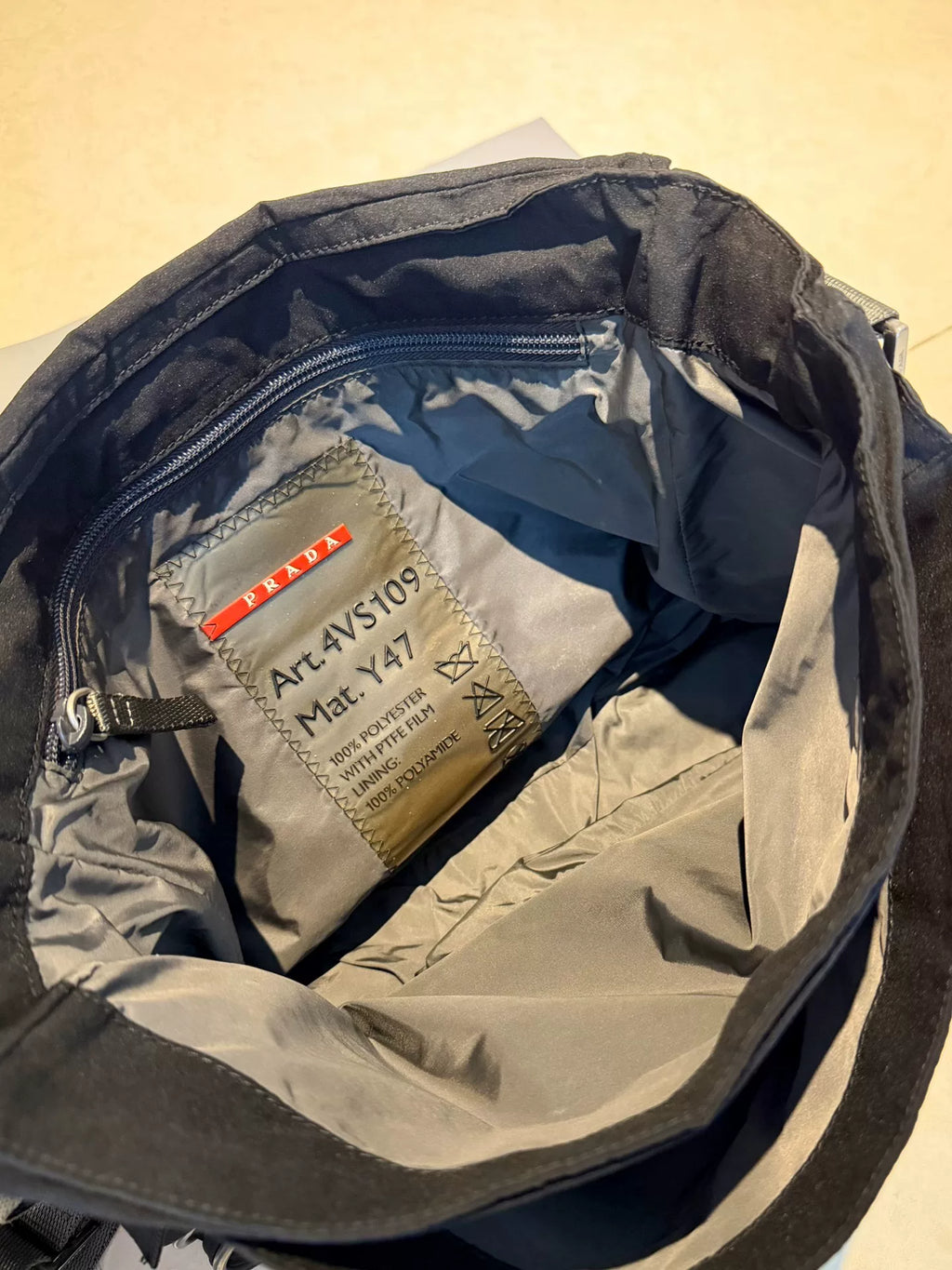 Prada Sports Label Crossbody Silver Bag