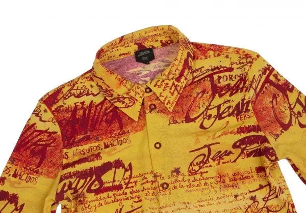 Jean Paul Gaultier Vintage Yellow Pattern Shirt