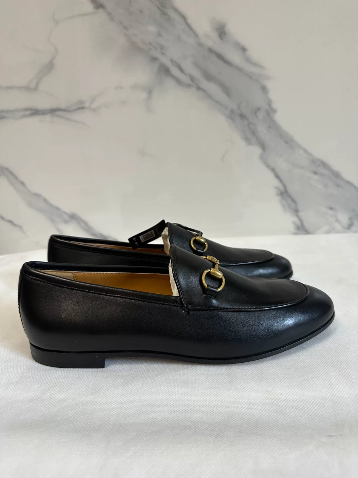 Gucci Black Horsebit Leather Loafers