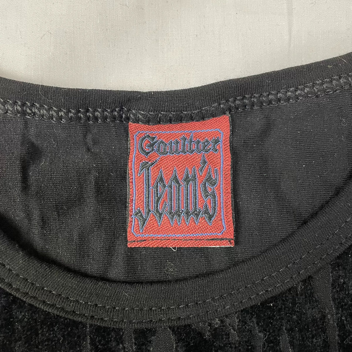 1998 Fall/Winter Jean Paul Gaultier Dripping Blood Velvet Stretch Maxi Dress