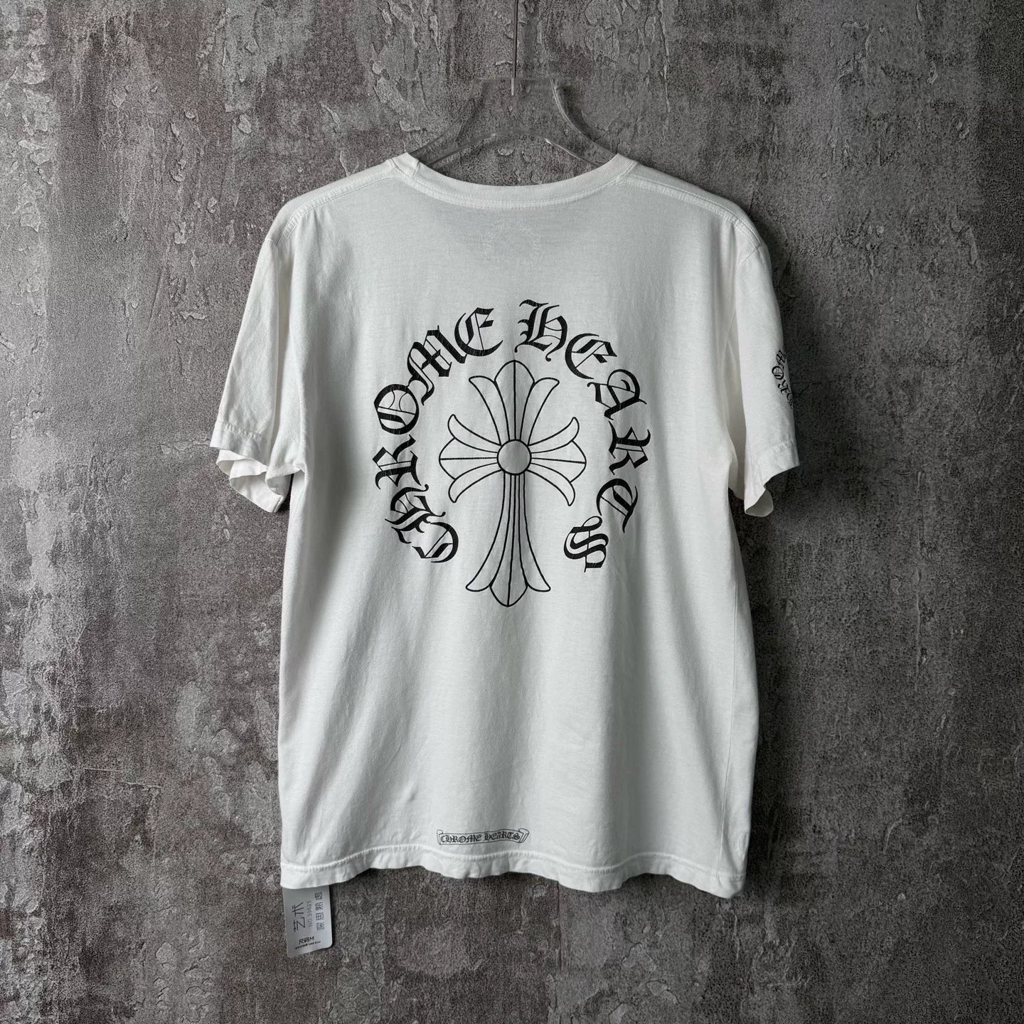 Chrome Hearts Sanskrit Cross Pocket Print Short-Sleeve T-Shirt