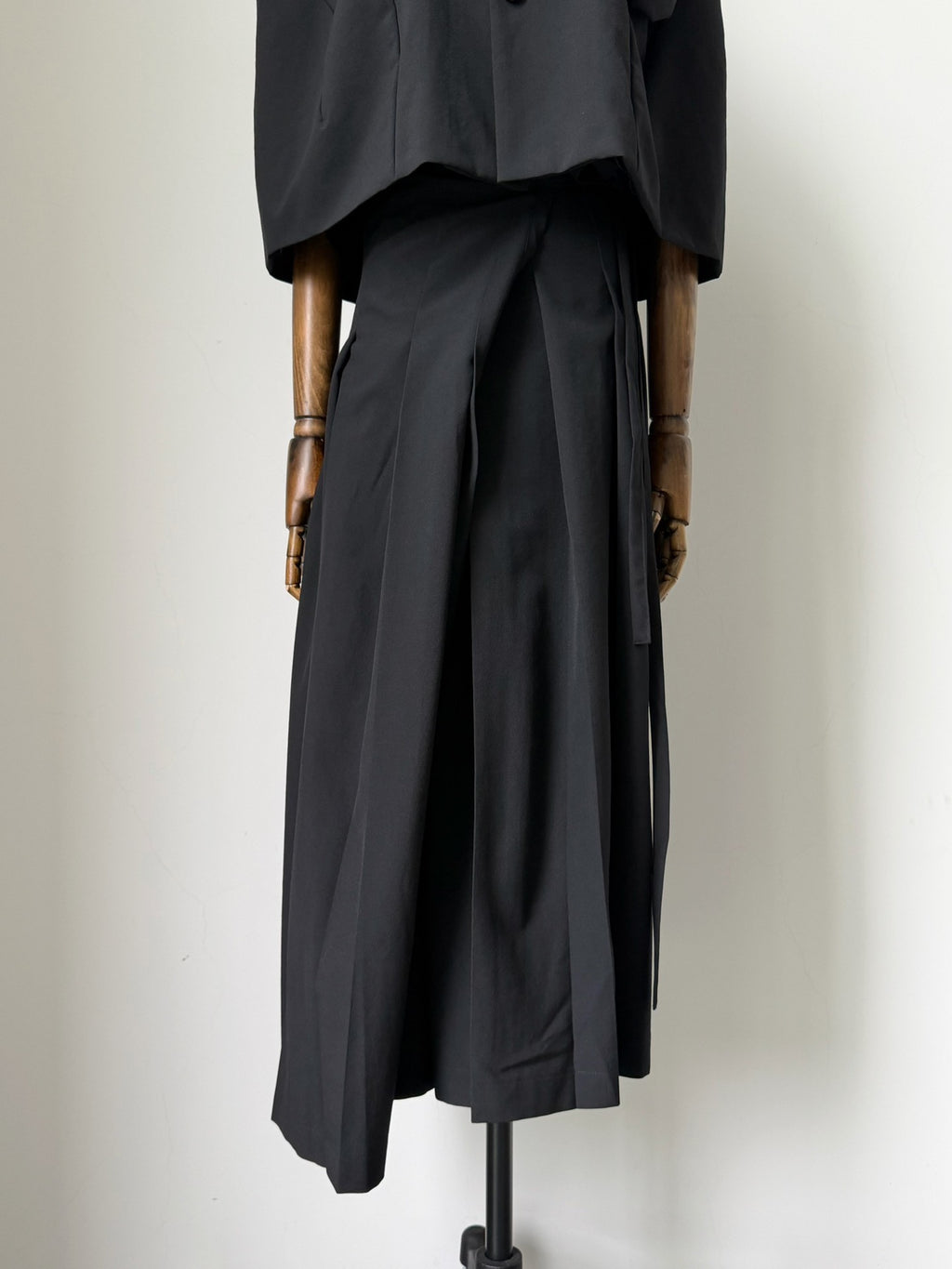 Comme Des Garcons 3d Rose Cape Midi Two-Piece 1996 Skirt Wool Coat