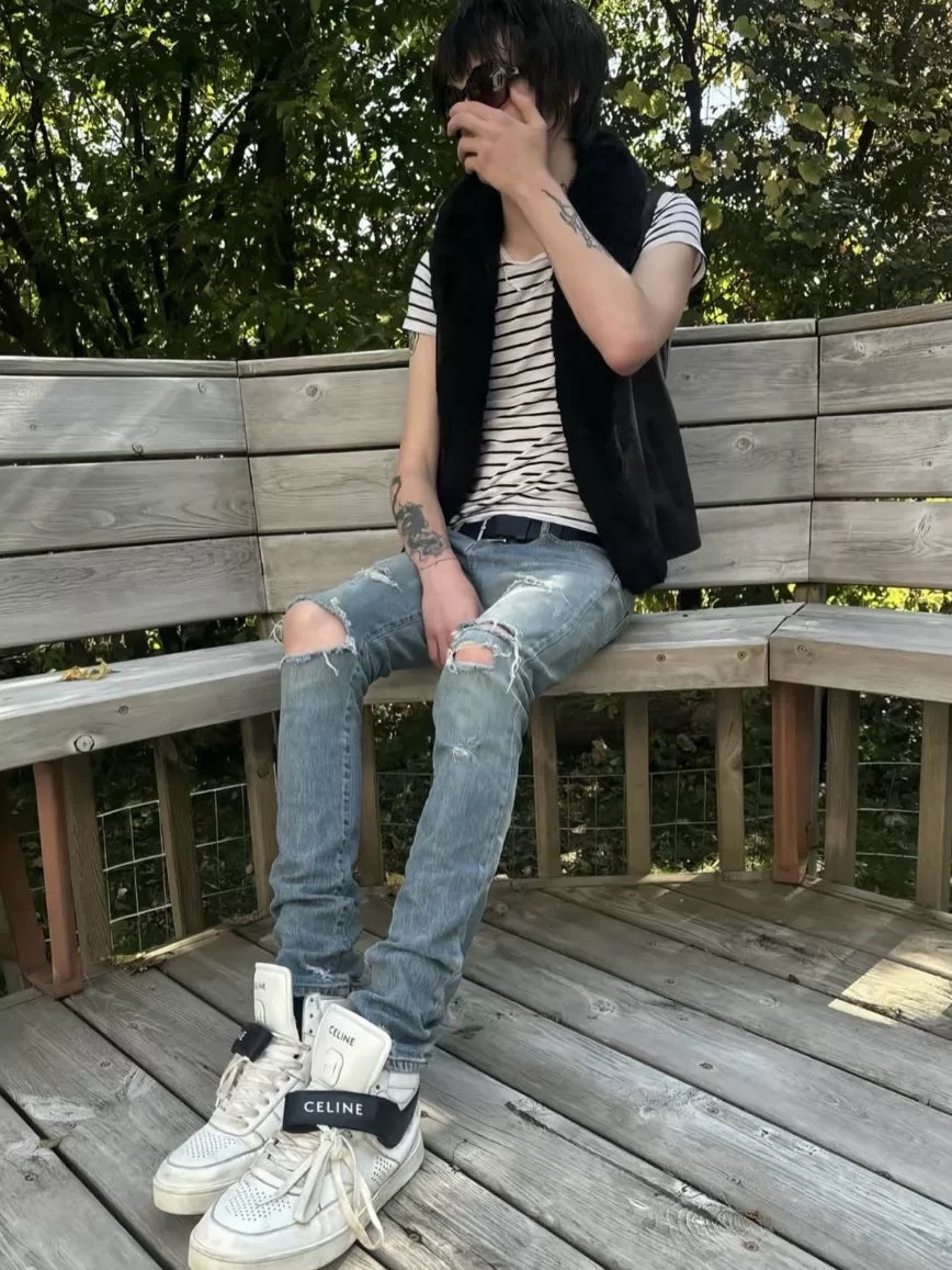Celine Ct-03 Leather High-Top Sneakers