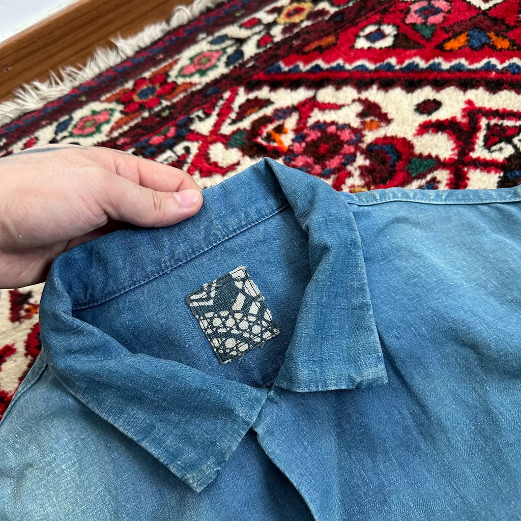 Visvim 22SS I.C.T FAIRWAY S/S DMGD Indigo Dyed Shirt