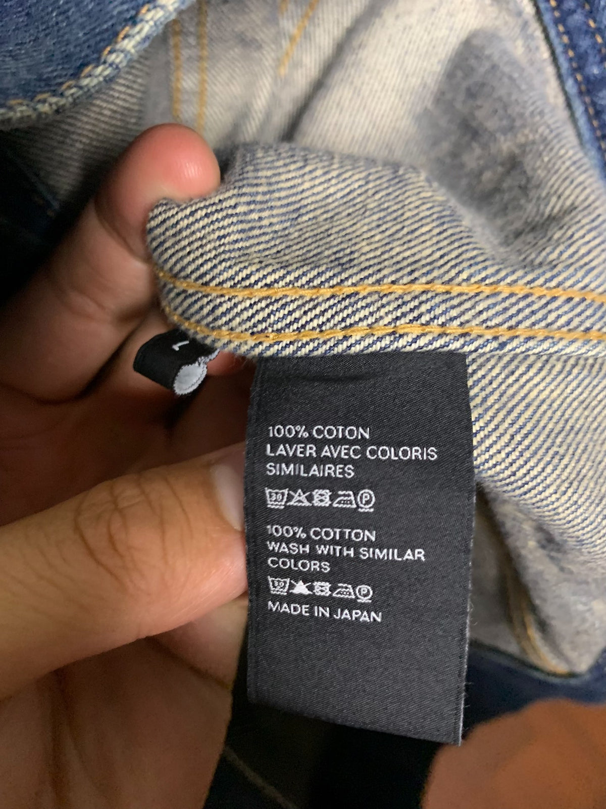 Celine 20FW Dark Union Slogan Denim Jacket