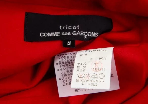 COMME des GARCONS Vintage Red Deformed Top