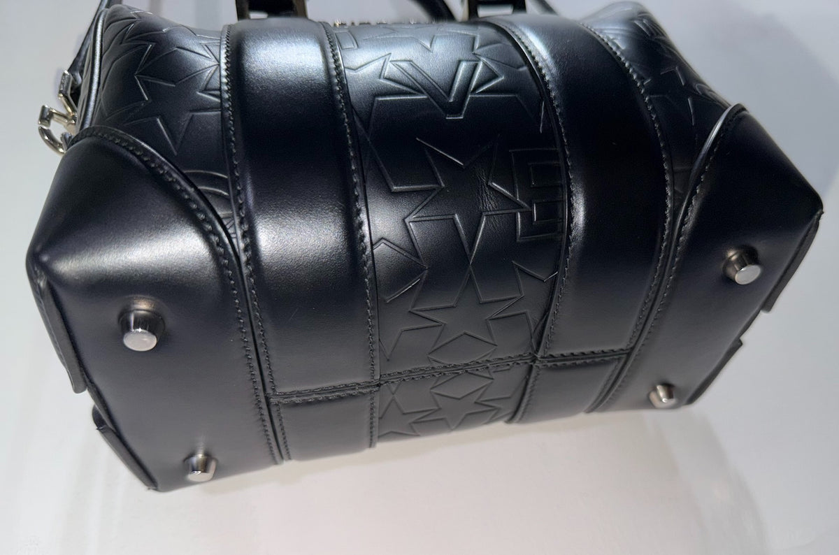 Givenchy Calfskin Star Embossed Micro Lucrezia Black Bag