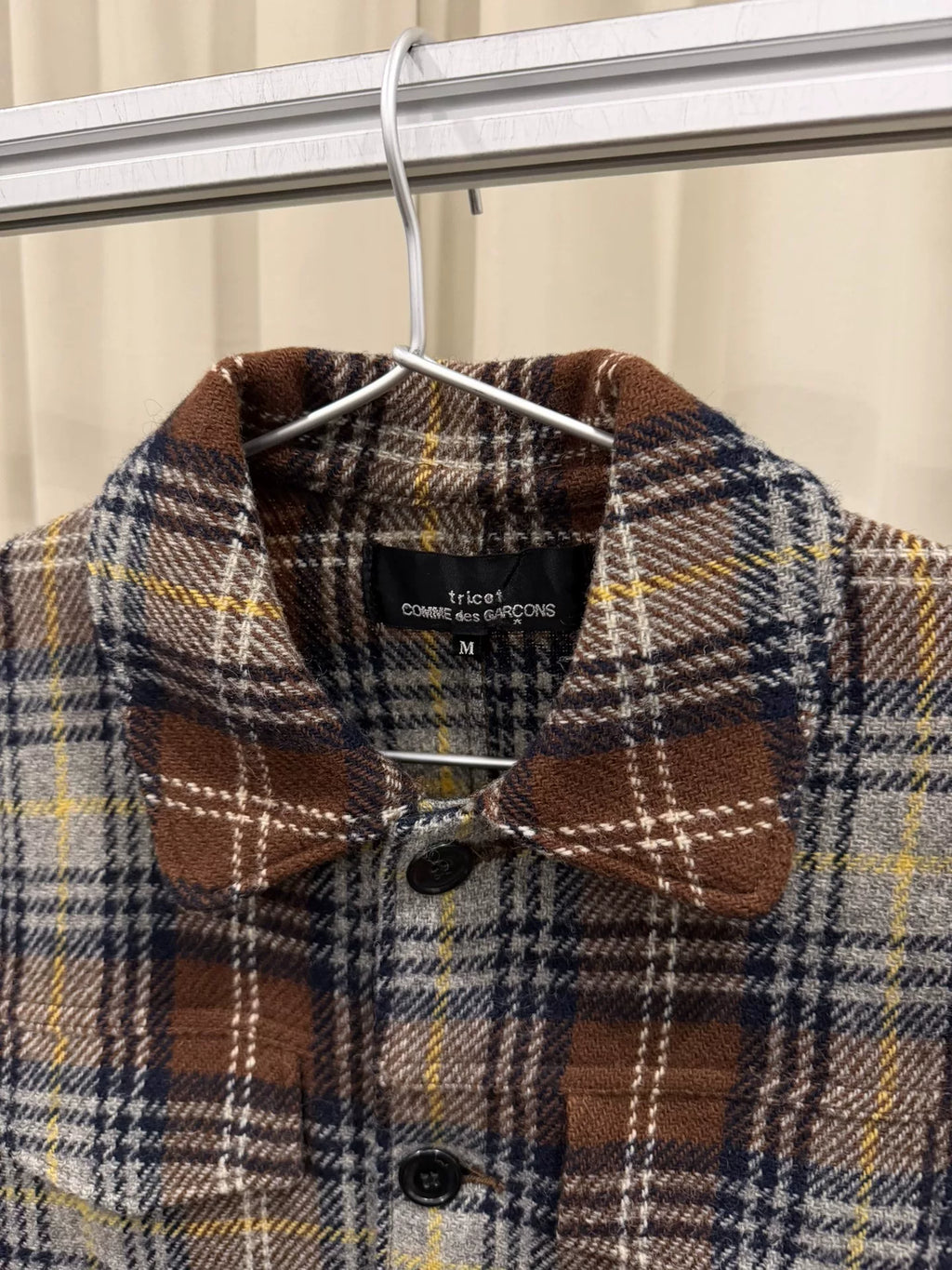 Comme Des Garcons Tricot Plaid Jacket