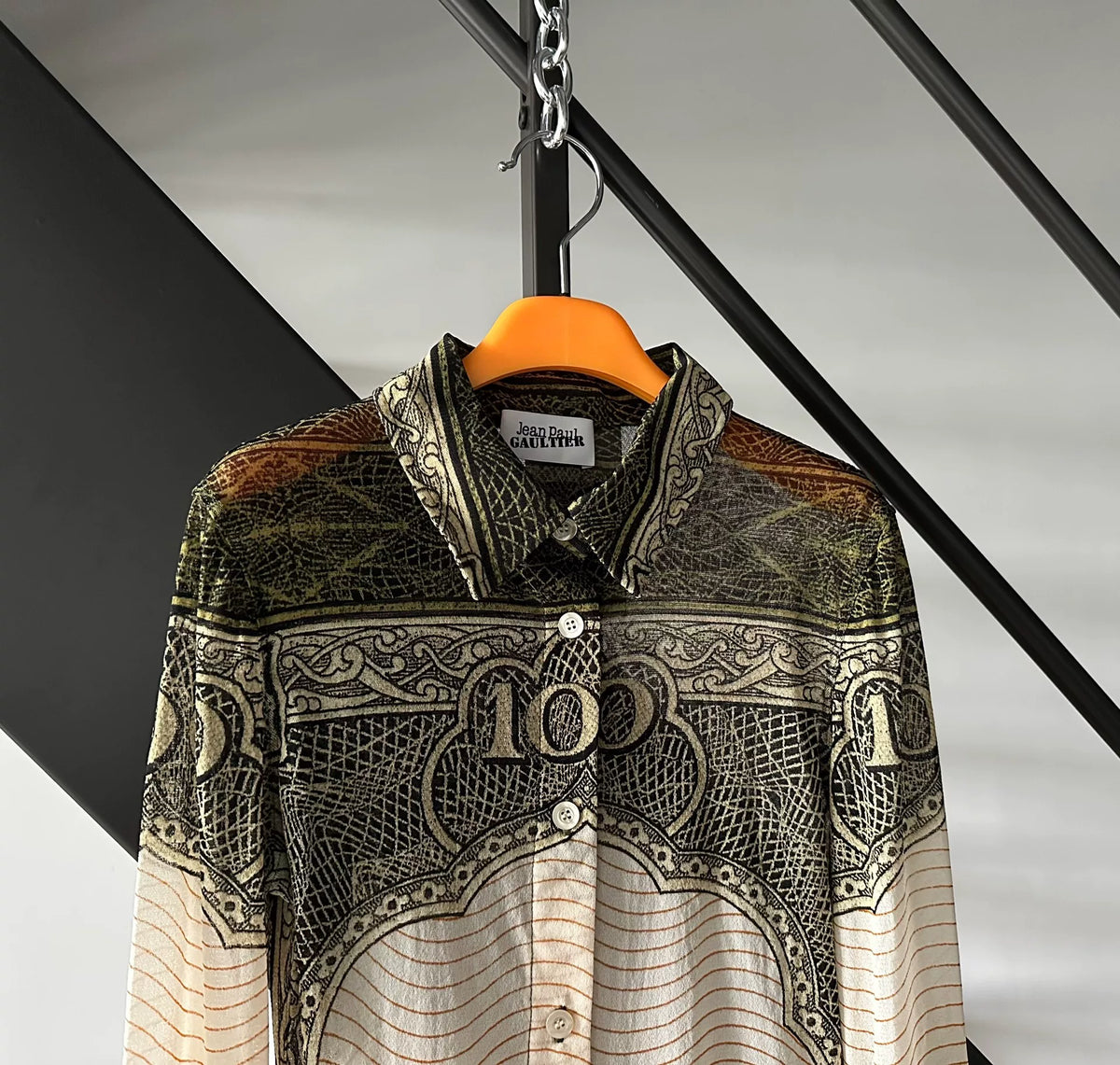 Jean Paul Gaultier Paper Money “the Bill” Shirt