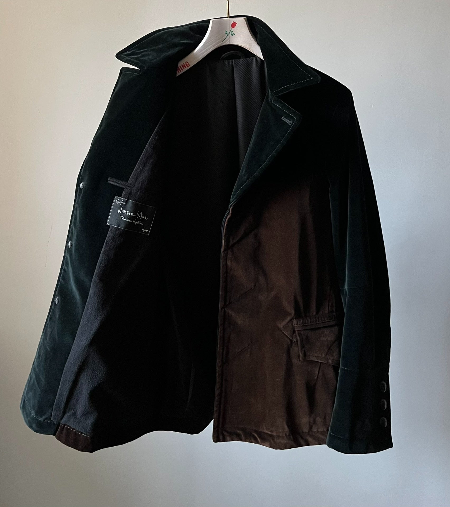 Number (N)ine 08AW Runway Velvet Jacket