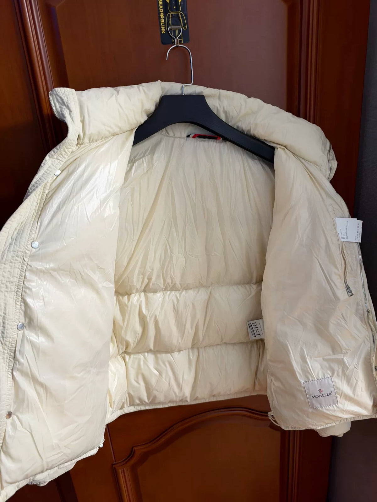 Moncler Off-White Stand-Collar Down Jacket