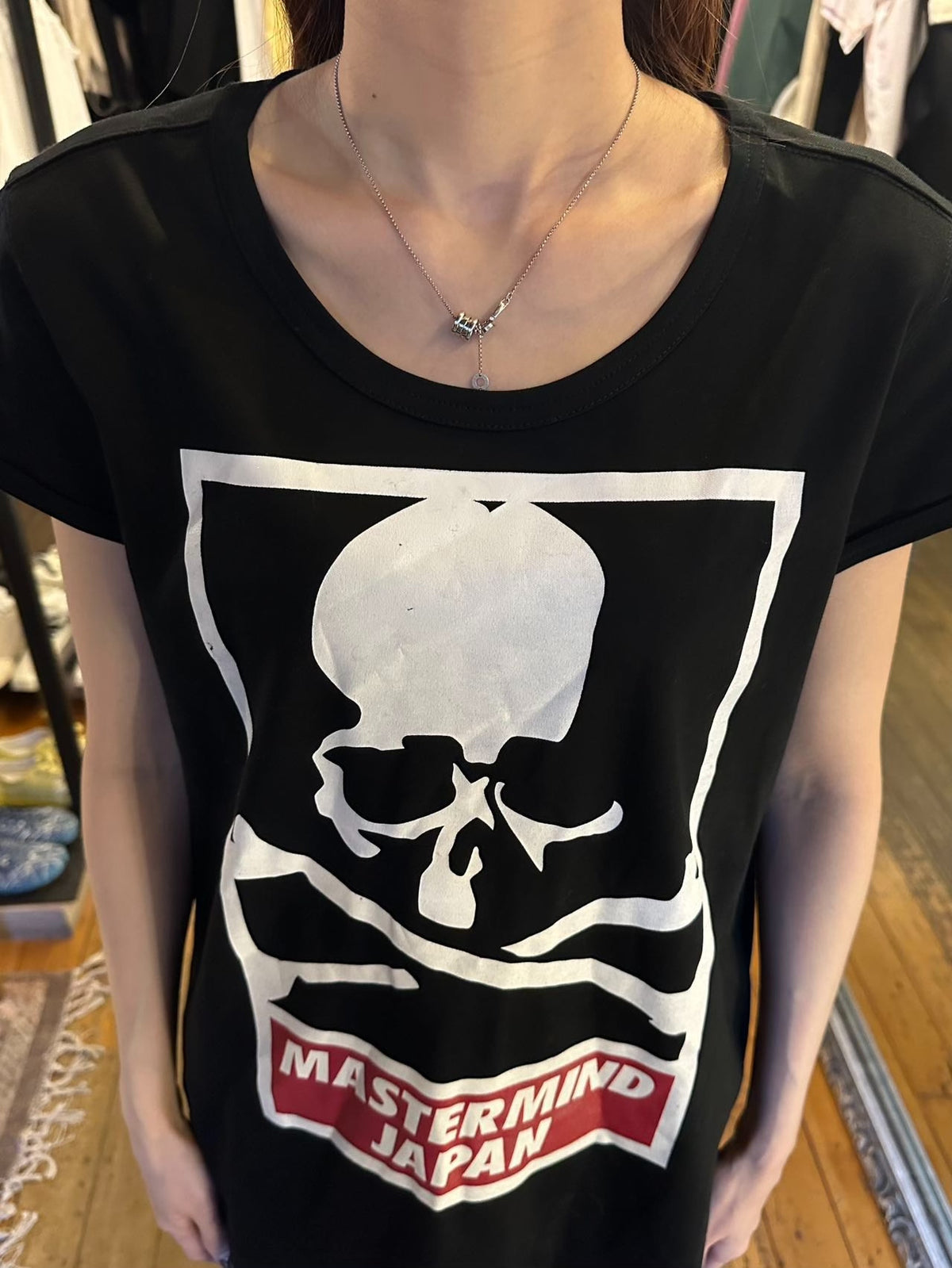 mastermind Japan Same Sample Black DREAM Skull Print Cotton T-Shirt