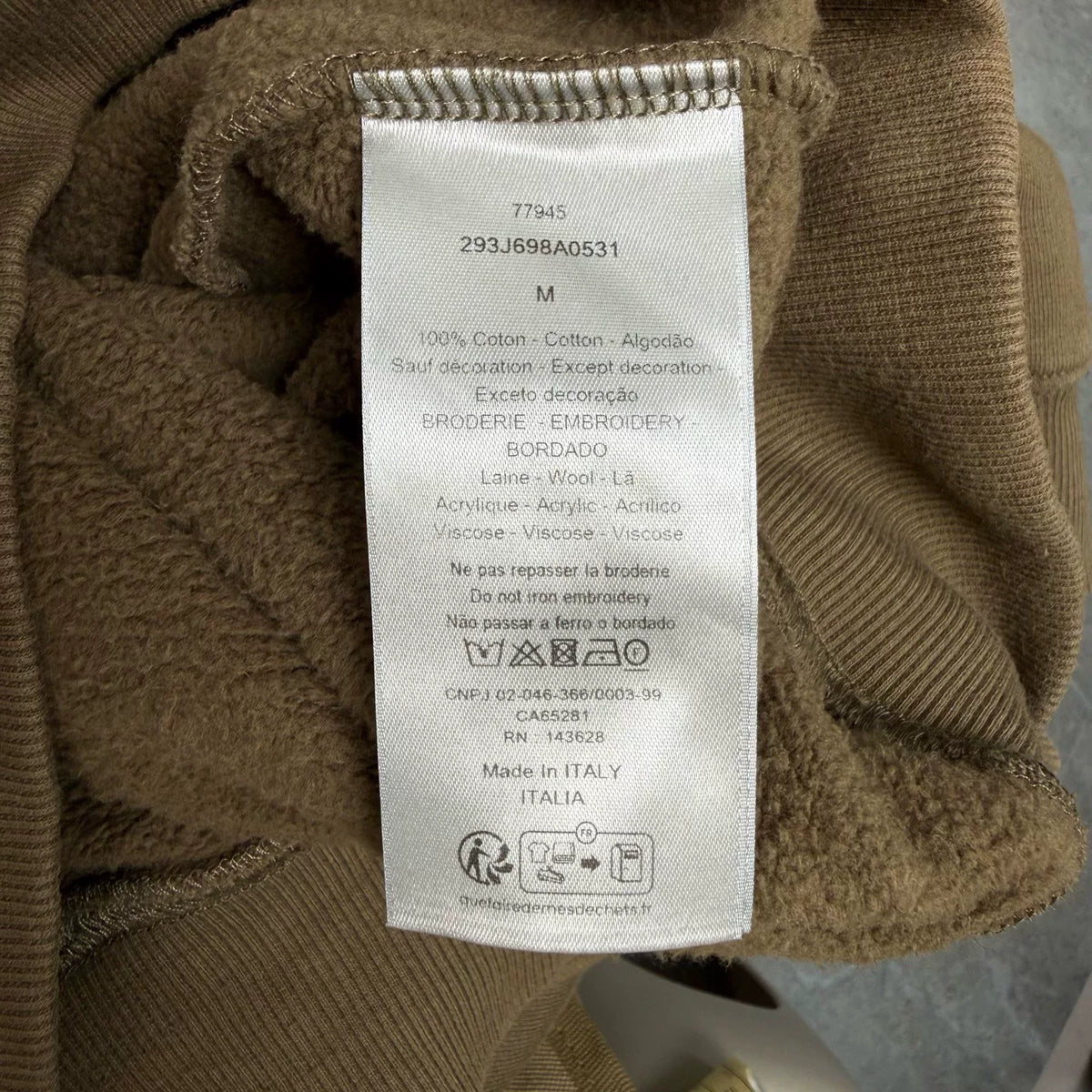 Dior Classic Embroidered Letter Print Hoodie