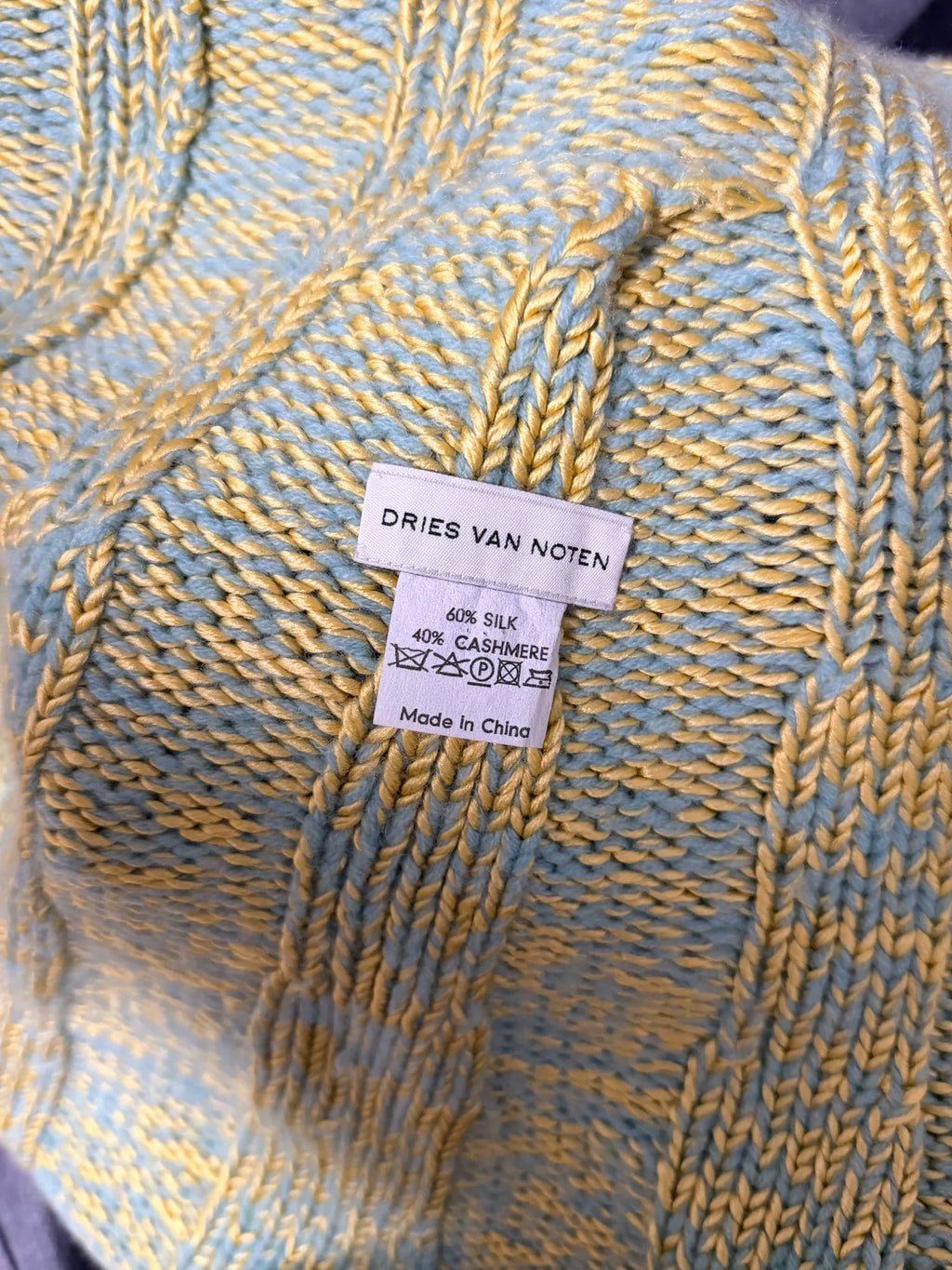Dries Van Noten Knitted Shawl Scarf