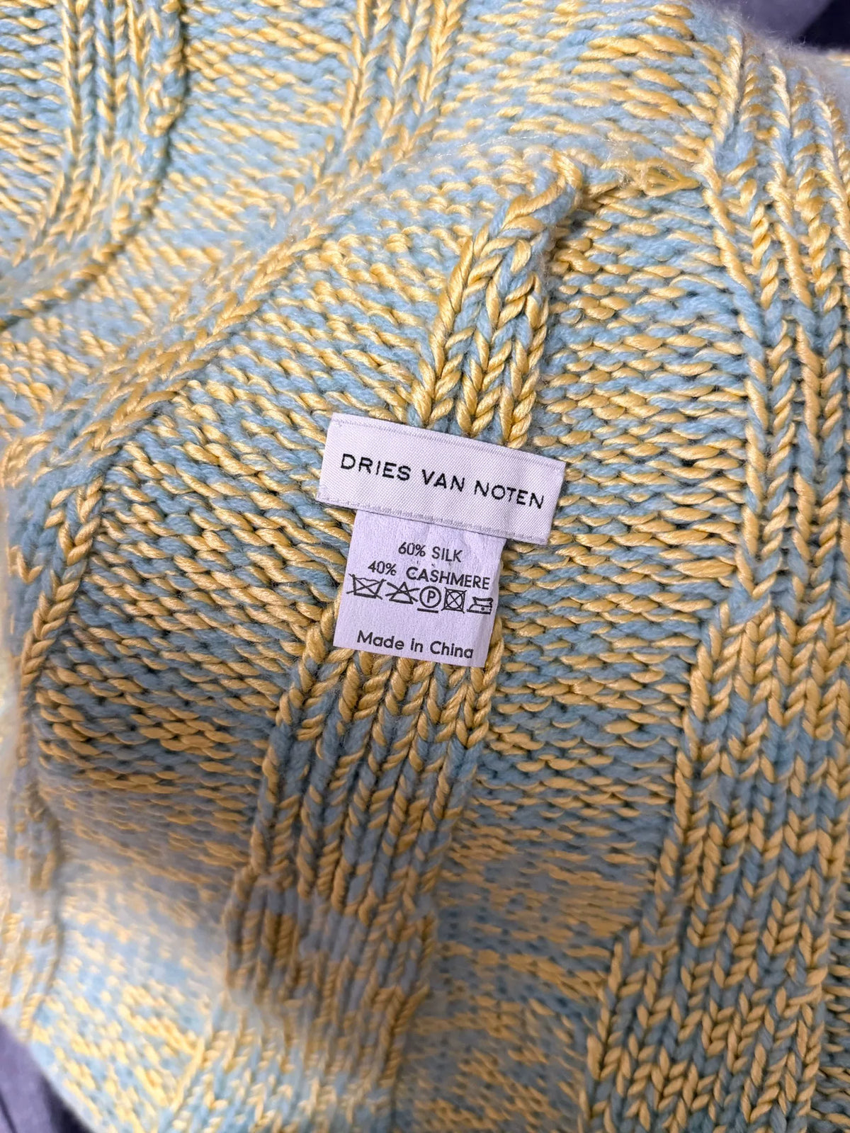 Dries Van Noten Knitted Shawl Scarf