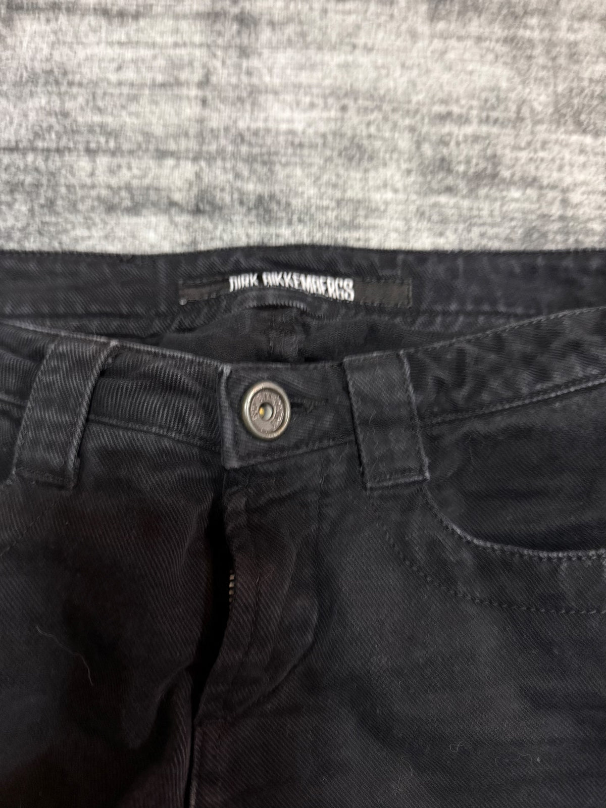Dirk Bikkembergs Boot-Cut Low-Rise Brushed Denim Jeans