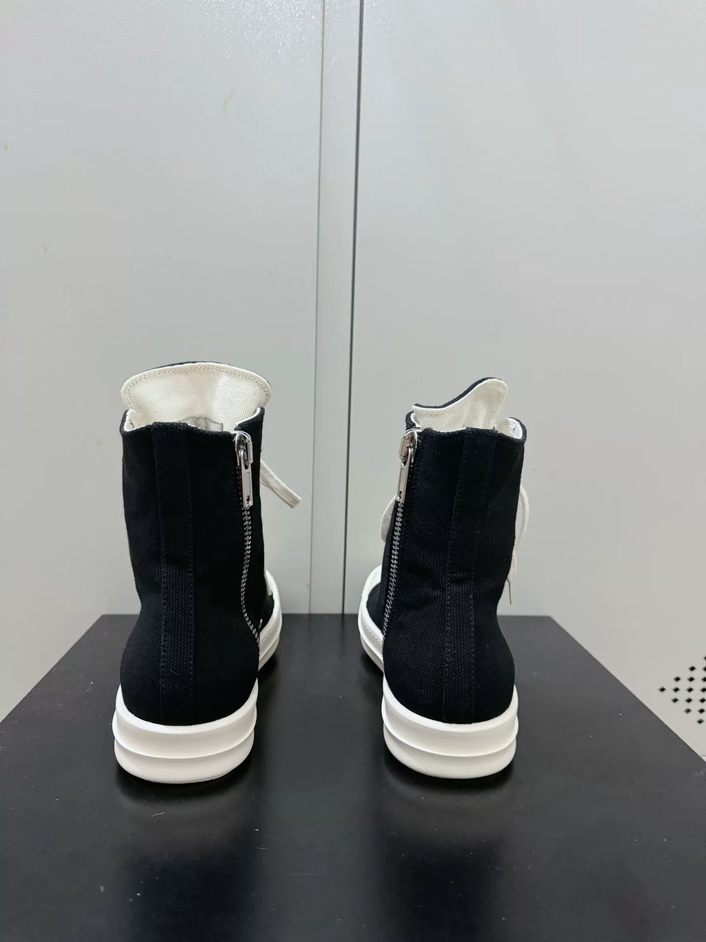 Rick Owens DRKSHDW lace-up zip-fastening Sneakers | Black