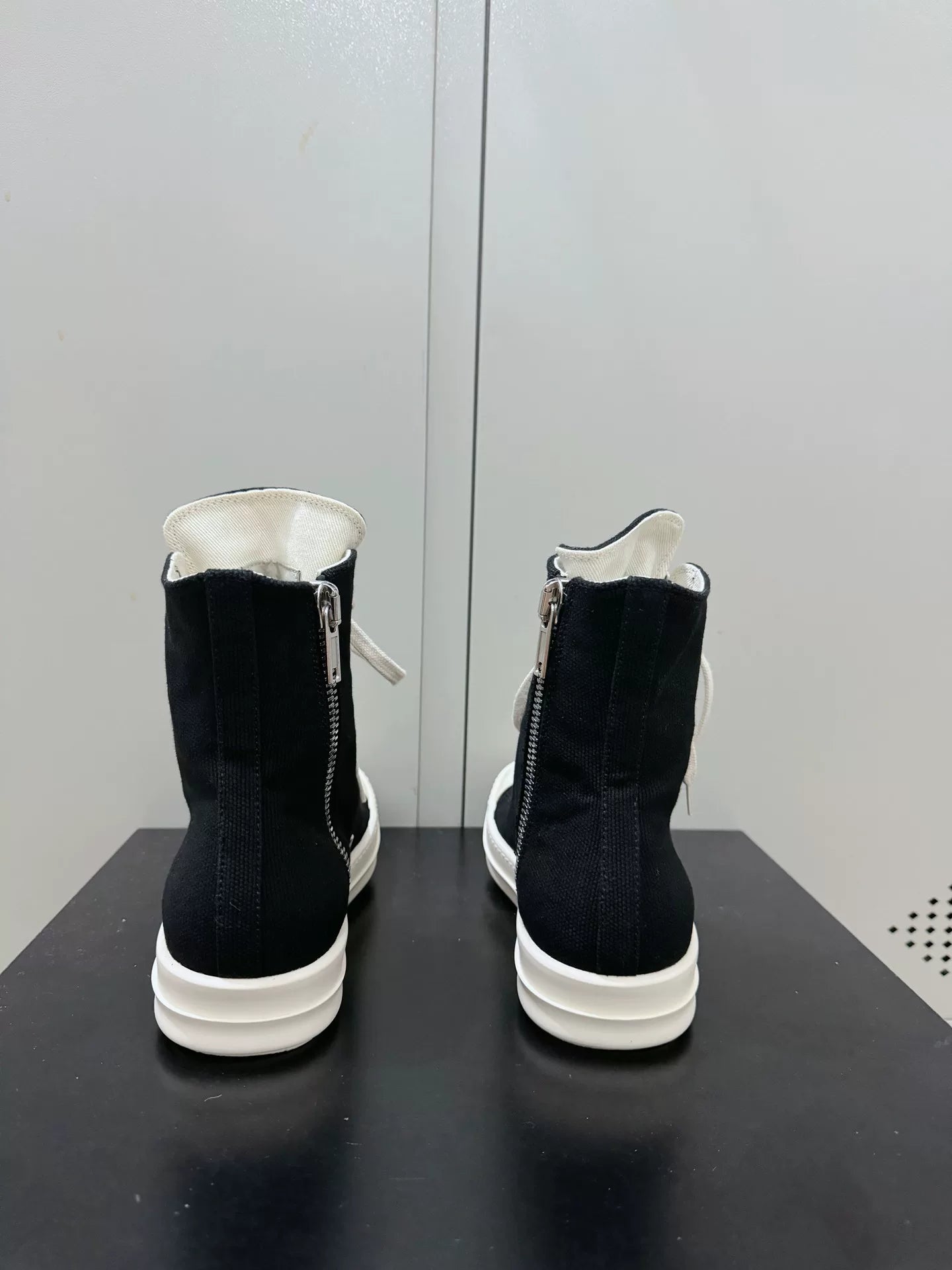 Rick Owens DRKSHDW lace-up zip-fastening Sneakers | Black