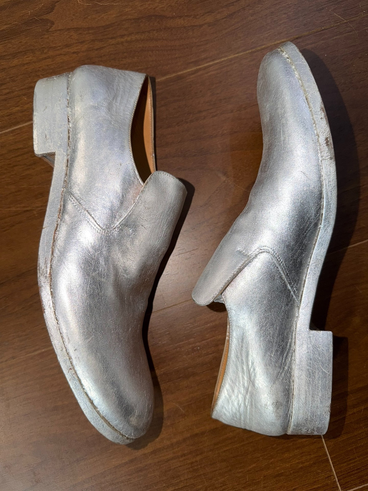 Maison Margiela Silver Loafers