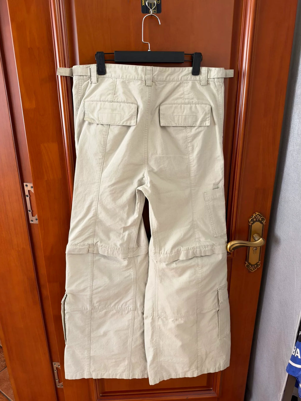 Balenciaga Off-White Detachable Flared Cargo Pants