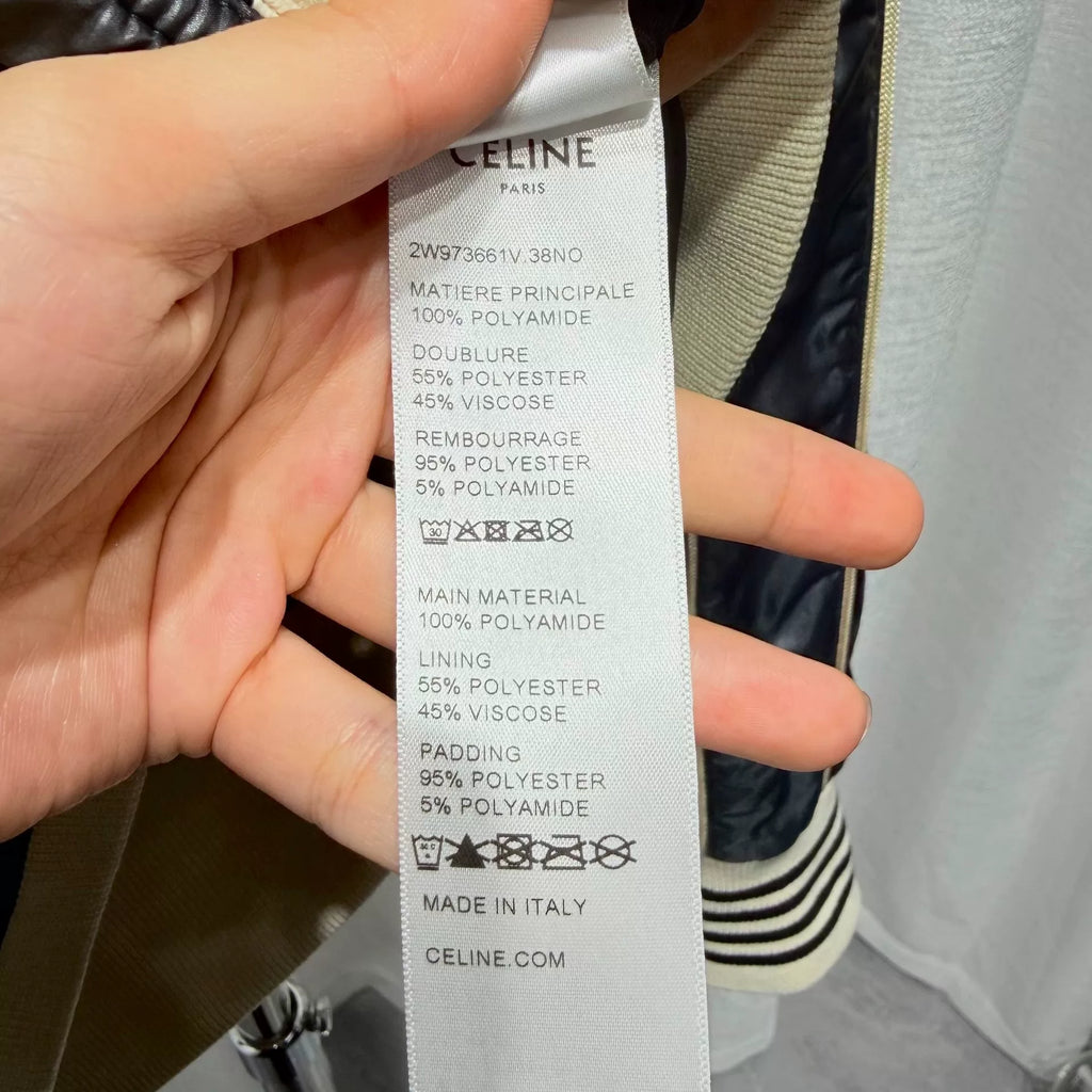 Celine Logo Print Black Jacket