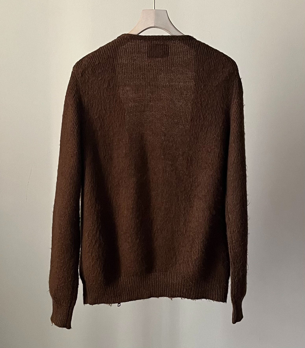 Number (N)ine 08AW River Phoenix Brown Cardigan