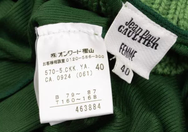 Jean Paul Gaultier Vintage Green Fur-Collar Jacket