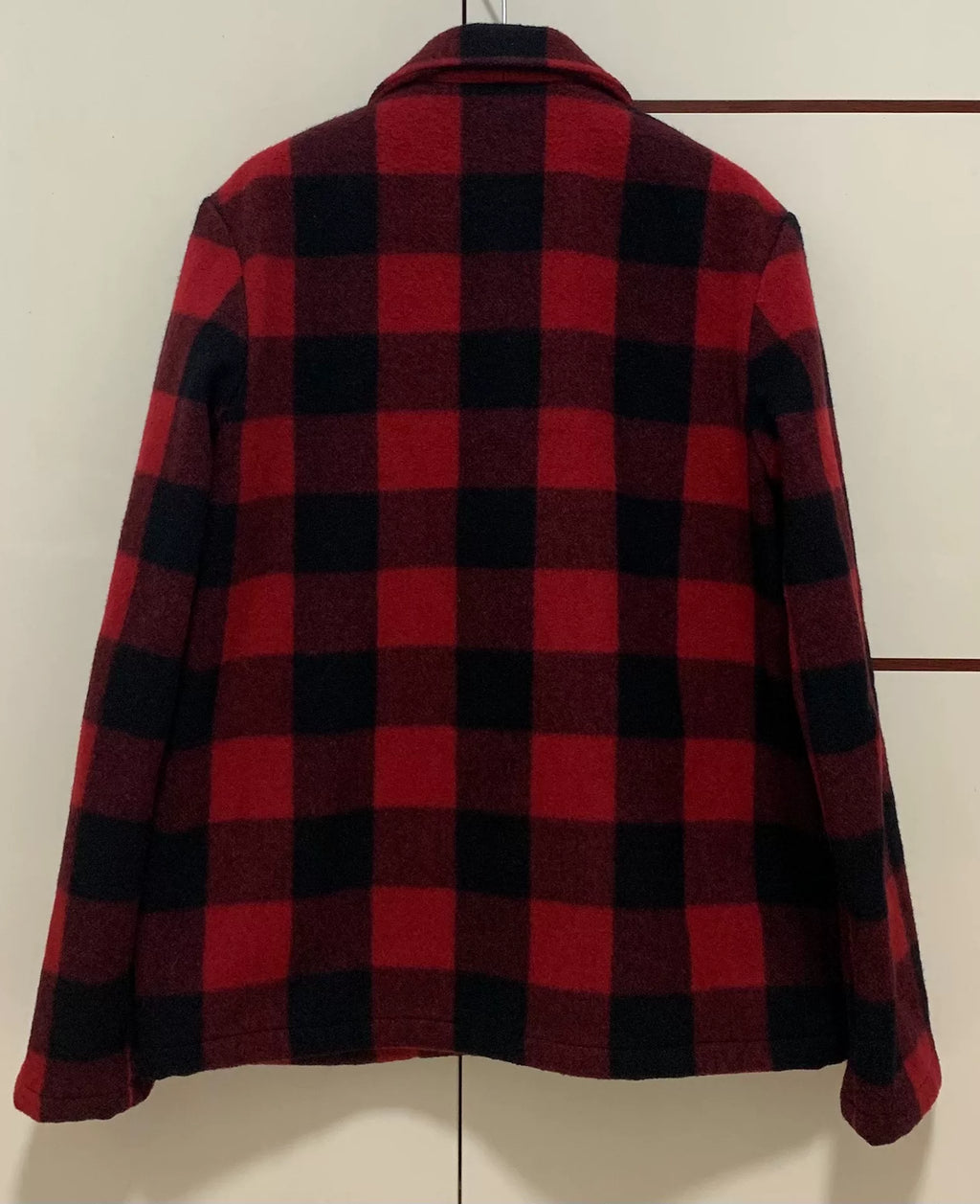 Saint Laurent 13FW Pocket Red Black Plaid Wool Flannel Jacket