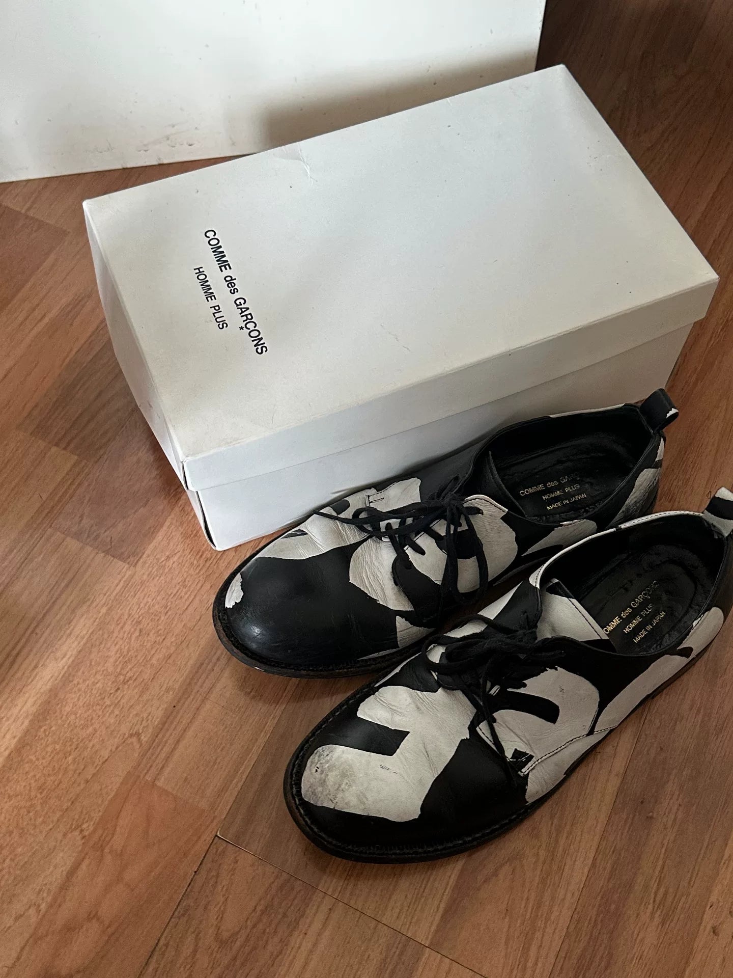 Comme Des Garçons Homme Plus Black White Derby