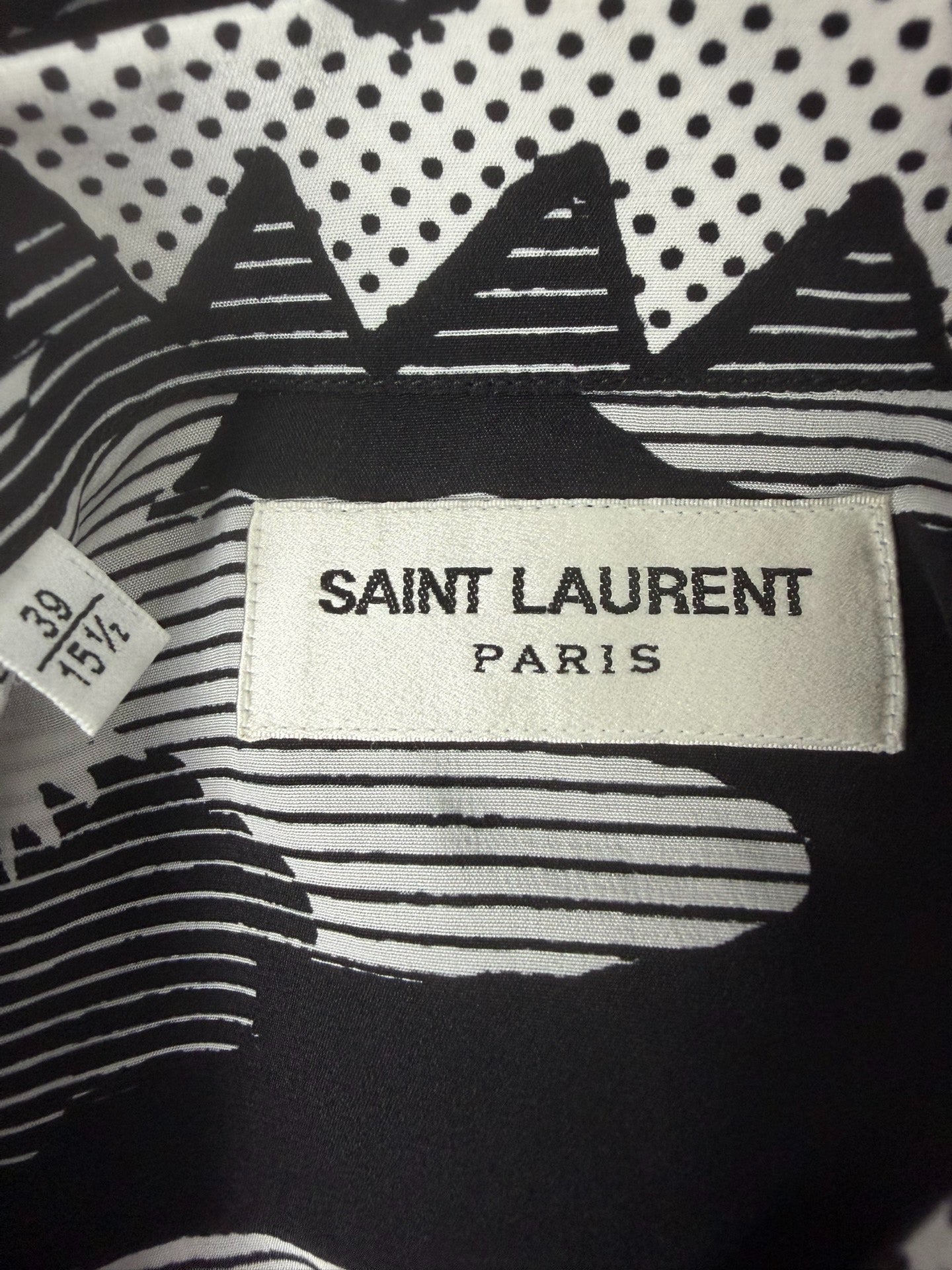 Saint Laurent Paris SS14 Pina Skullada Silk Beach Shirt