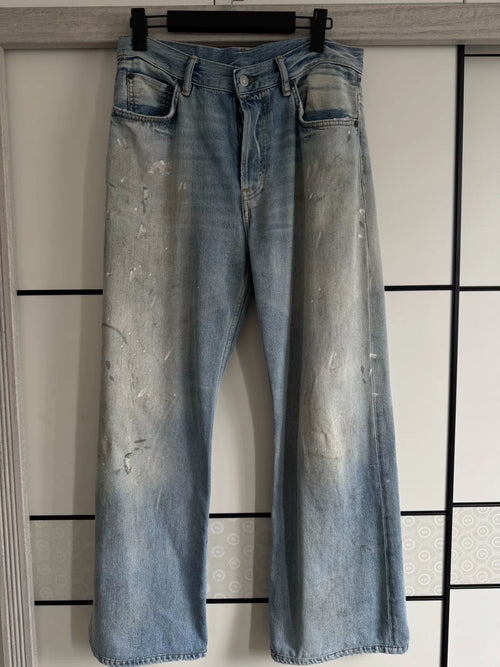 Acne Studios 2021M Blue Splatter Jeans