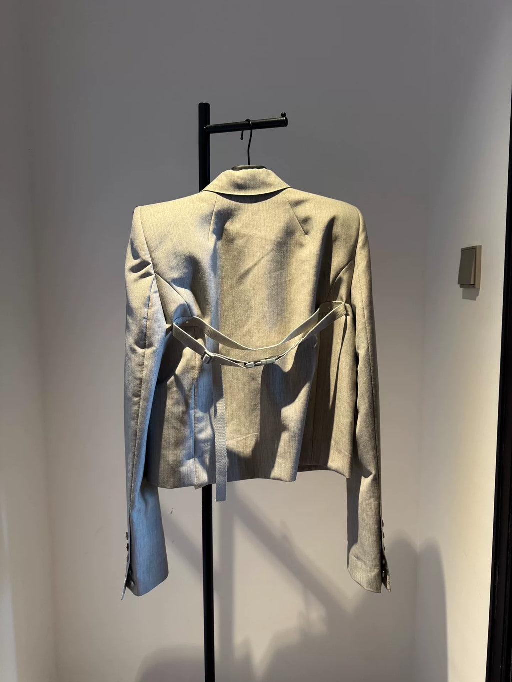 Rick Owens SS20 Padded Shoulder Blazer