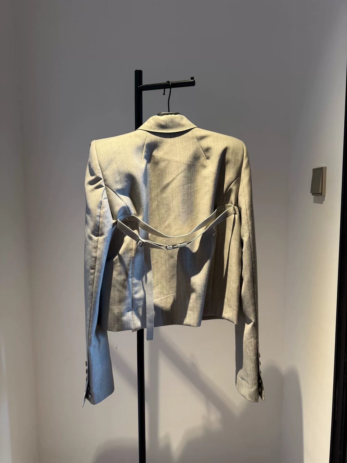 Rick Owens SS20 Padded Shoulder Blazer