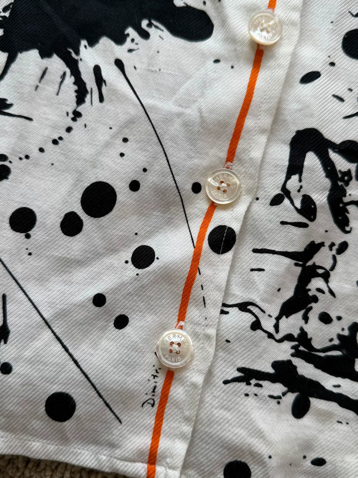 Maison Margiela S/S2004 Paint-Splatter Shirt