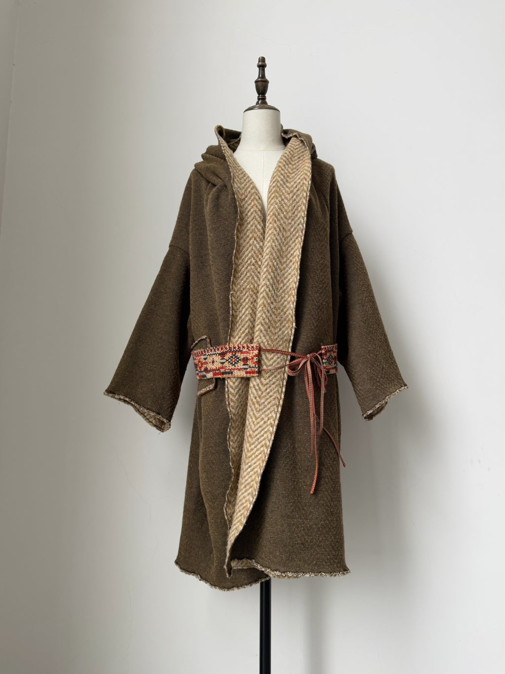 Kapital Kazuhiko Hirata Vintage Long Robe Hooded Coat