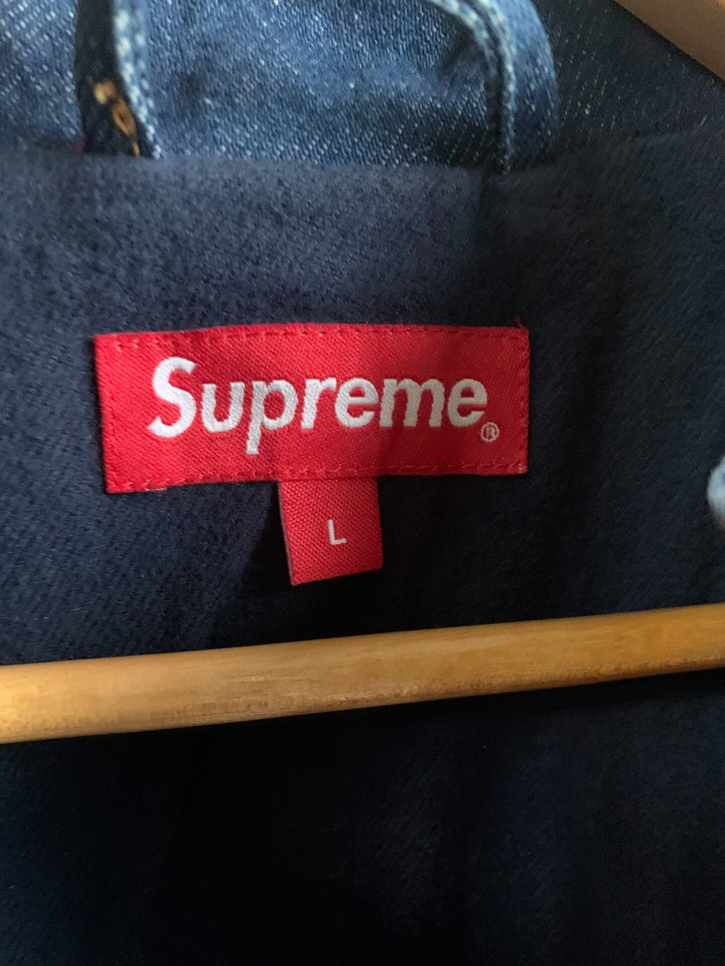 Supreme FW18 Corduroy Patchwork Denim Jacket