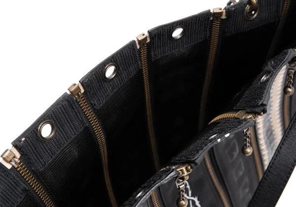 Jean Paul Gaultier Dragon‑Pattern Deconstructed Zip Bag