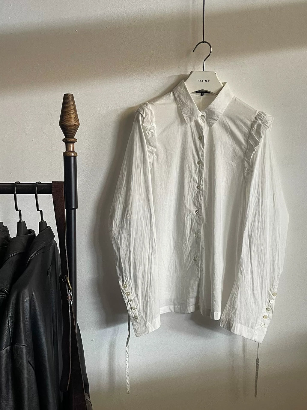 Ann Demeulemeester Back-Tie Cotton Shirt