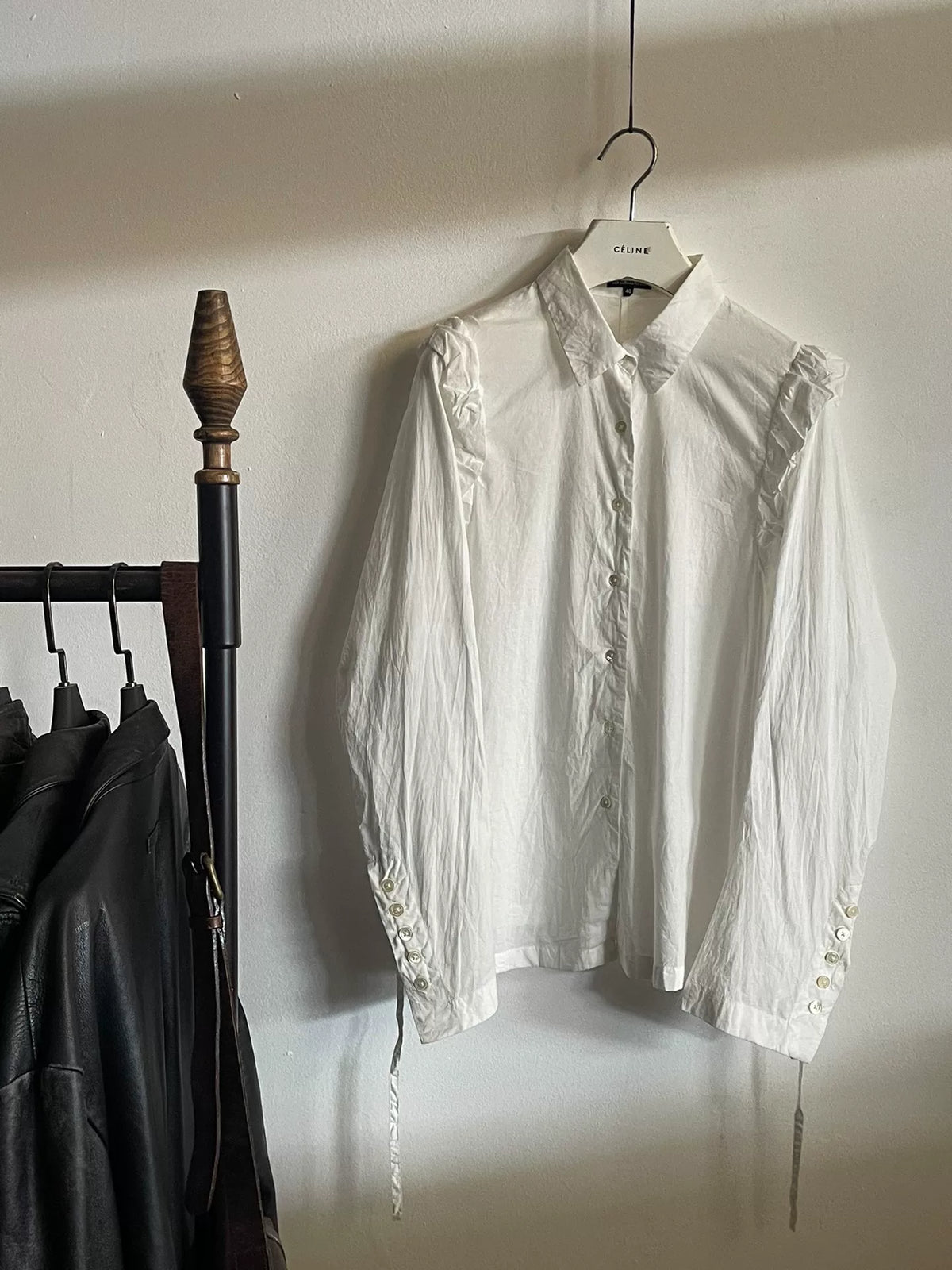 Ann Demeulemeester Back-Tie Cotton Shirt