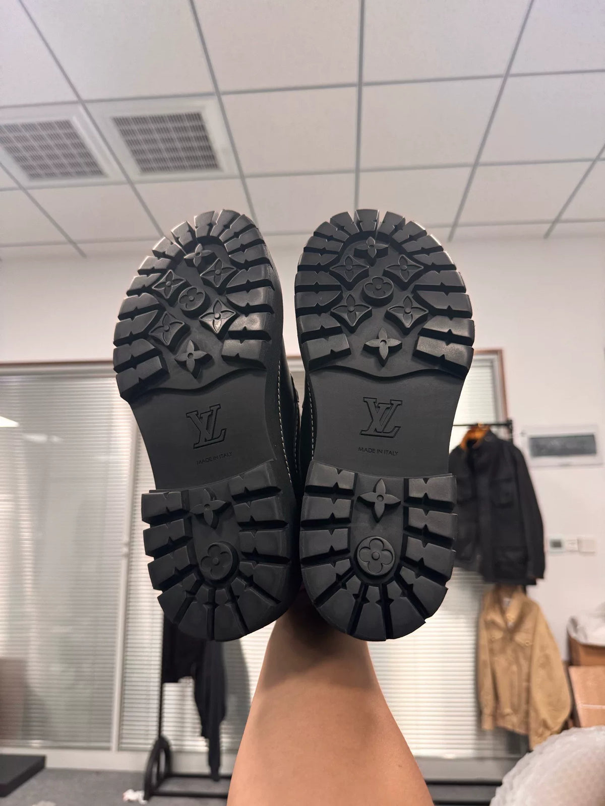 Louis Vuitton Remix Black Round-Toe Platform Leather Loafers